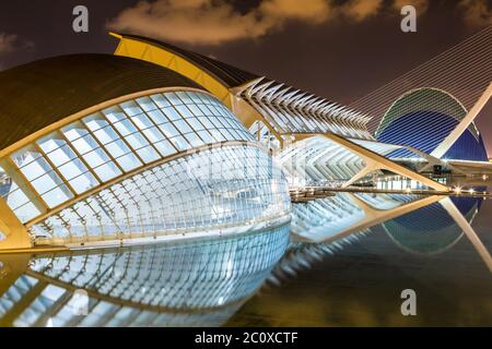 Ville des arts et des sciences à Valence, Espagne Banque D'Images