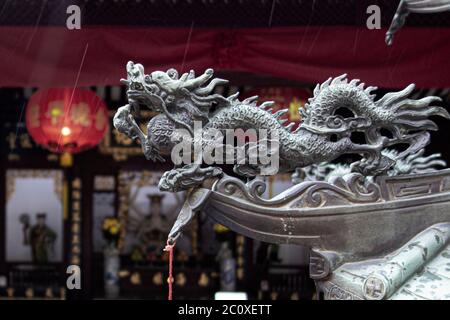 Temple Sintoïste Thian Hock. Chinatown. Singapour. Banque D'Images