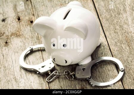 Piggy bank robbery Banque D'Images