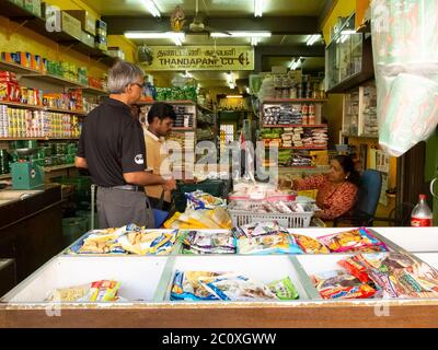 Épicerie. Rue Dunlop. Petite Inde. Singapour Banque D'Images