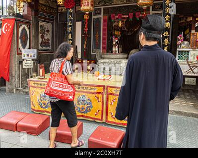 Temple Sintoïste Thian Hock. Chinatown. Singapour. Banque D'Images