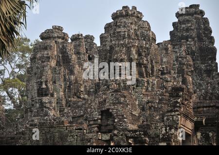 Ruines du temple antique d'Ankor Wat Banque D'Images