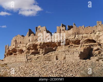 Ruines du ksar à Meski à Marokko Banque D'Images