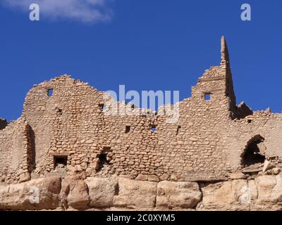 Ruines du ksar à Meski à Marokko Banque D'Images