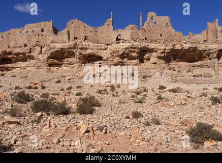 Ruines du ksar à Meski à Marokko Banque D'Images