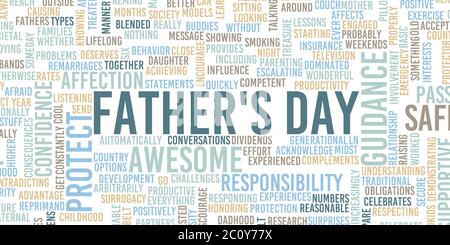 La fête des pères en tant que carte de fête heureuse Banque D'Images
