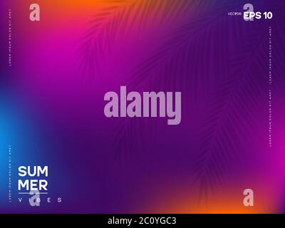 Bannière de vibes d'été. Illustration de Vecteur