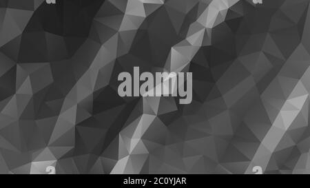 Résumé fond vecteur gris composé de triangles poly bas Banque D'Images