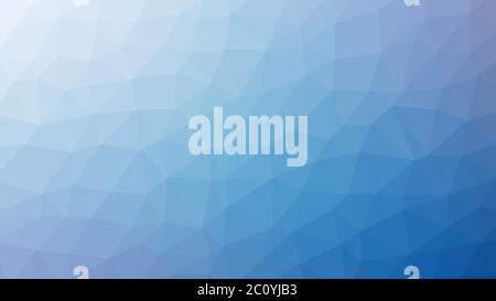 Résumé fond vecteur bleu composé de triangles poly bas Banque D'Images