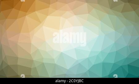 Vector brown green résumé fond composé de triangles poly bas Banque D'Images