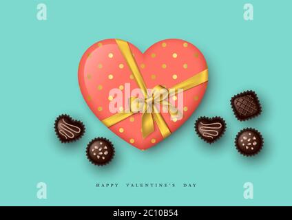 Carte de Saint-Valentin. Illustration de Vecteur