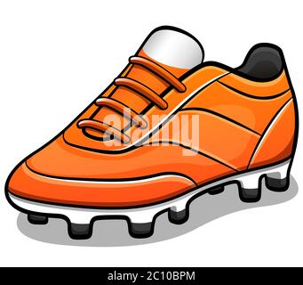 Illustration vectorielle de chaussures de football isolées Illustration de Vecteur