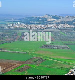 Vallée de Jezreel en Israël Banque D'Images