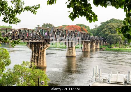 Pont sur la Rivière Kwai Banque D'Images