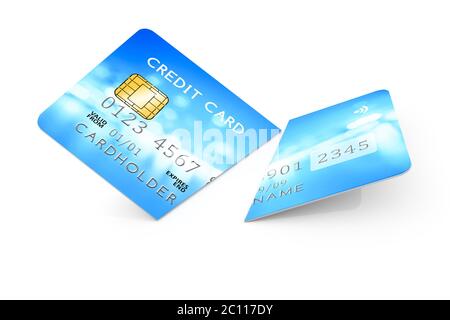 Carte de crédit expirée cut Banque D'Images