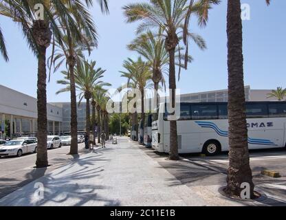 L'aéroport de Palma de Majorque en juillet Banque D'Images