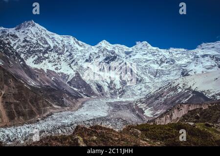 Nanga Parbat en plein écran Banque D'Images