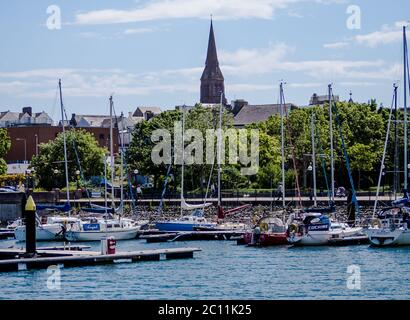 Bangor Marina dans le comté de Down, Irlande du Nord Banque D'Images