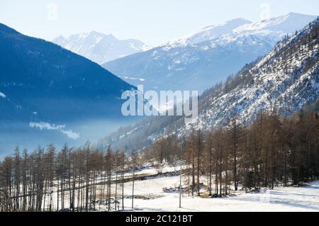 Les belles montagnes autour de bionaz dans la Valle d'Aoste, italie Banque D'Images