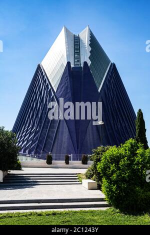 L'Agora de Santiago Calatrava, Ciutat de les Arts, Valence, Espagne. Banque D'Images