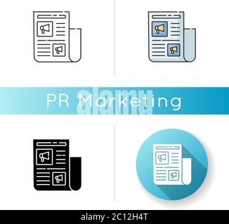 Icône publicitaire Illustration de Vecteur