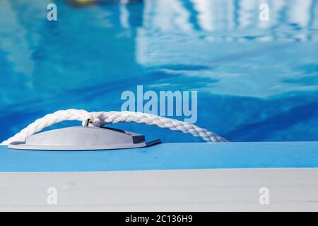 Piscine gonflable au-dessus du sol Banque D'Images