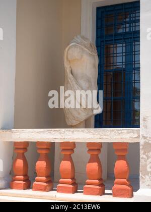 MILOS - GRÈCE, 14 JUILLET 2017 : l'extérieur du Musée sur l'île de Milos, Grèce Banque D'Images