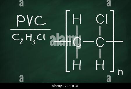 Modèle structurel de PVC Banque D'Images