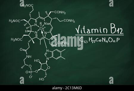 Modèle structurel de cobalamine Banque D'Images