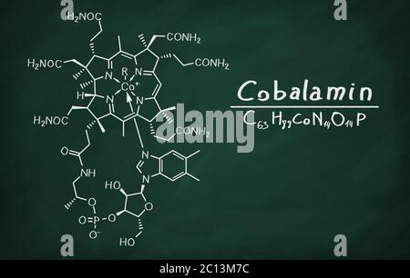 Modèle structurel de cobalamine Banque D'Images