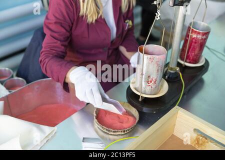 Armes arsenal production de poudre de poudre Banque D'Images