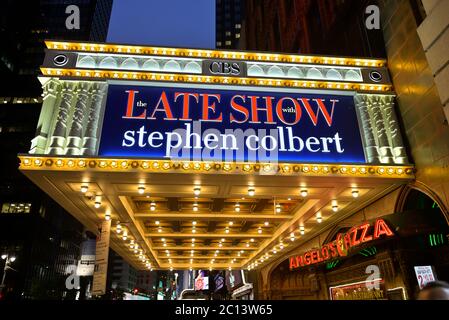 The late Show par Stephen Colbert, New York City NY Banque D'Images