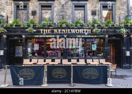 Le pub Kenilworth situé sur Rose Street dans la ville d'Edimbourg, la capitale de l'Écosse, une partie du Royaume-Uni Banque D'Images