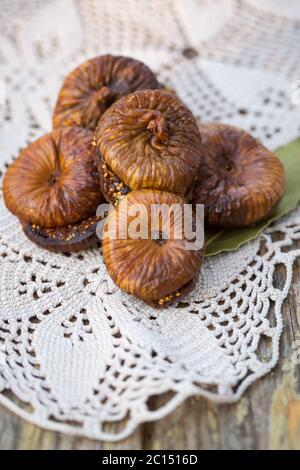 Pâtisseries de figues séchées Banque D'Images