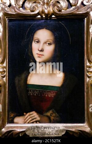 Pietro di Cristoforo Vannucci appelé Perugino la Magdalene Banque D'Images