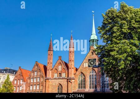 Hôpital de l'Esprit Saint dans la ville hanséatique de Lubeck Banque D'Images