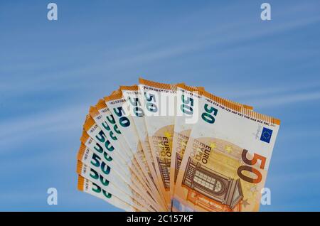 Ventilateur de billets : divers concepts Banque D'Images