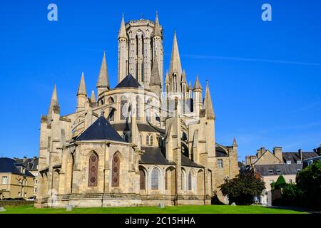 France, Normandie, département de la Manche, Coutances, cathédrale notre-Dame de Coutances datant du 13 siècle Banque D'Images