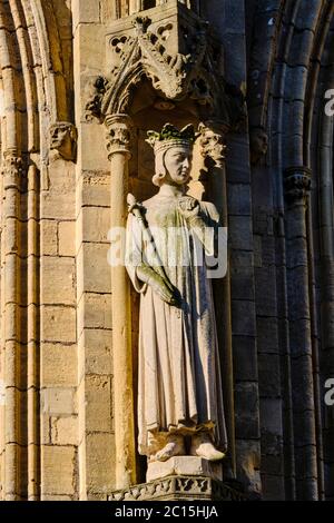 France, Normandie, département de la Manche, Coutances, cathédrale notre-Dame de Coutances datant du 13 siècle Banque D'Images