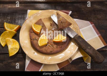 Gâteau à la farine de châtaignier Banque D'Images