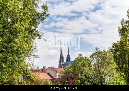 Cathédrale Saint Pierre et Paul à Brno, République Tchèque Banque D'Images