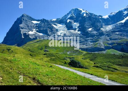 Magnifique paysage sur la route de l'Oberland bernois, Suisse Banque D'Images