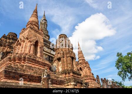 Ancienne chapelle dans le parc historique de Sukhothai Banque D'Images