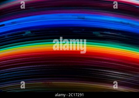 Gros plan sur le vinyle Banque D'Images