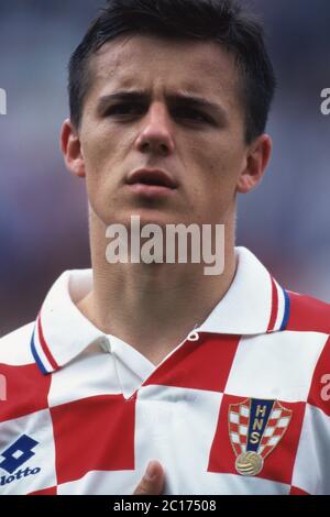 GROSSBRITANNIEN. 29 avril 2020. Football, firo: Championnat d'Europe de football 23.06.1996 Championnat d'Europe d'Europe 1996 quarts de finale, phase de knock, archive photo, archive images Allemagne - Croatie 2: 1 Goran Vlaovic, demi-figure, portrait | usage dans le monde crédit: dpa/Alay Live News Banque D'Images