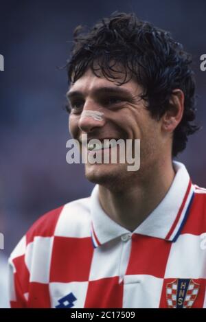 GROSSBRITANNIEN. 29 avril 2020. Football, firo: Championnat d'Europe de football 23.06.1996 Championnat d'Europe d'Europe 1996 quarts de finale, phase de knock, archive photo, archive images Allemagne - Croatie 2: 1 Slaven Bilic, demi-figure, portrait | usage dans le monde crédit: dpa/Alay Live News Banque D'Images