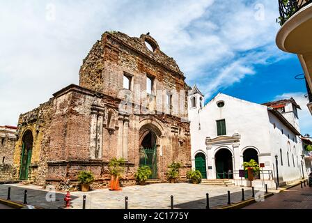 Couvent de Santo Domingo à Casco Viejo dans la ville de Panama Banque D'Images