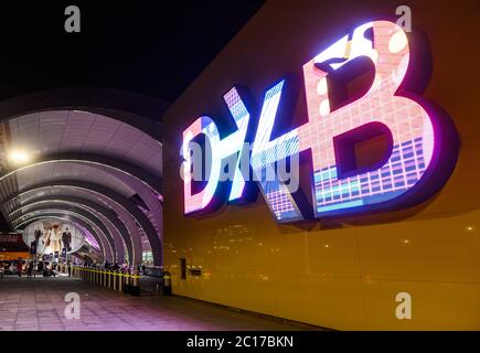 L'aéroport international de Dubaï Banque D'Images