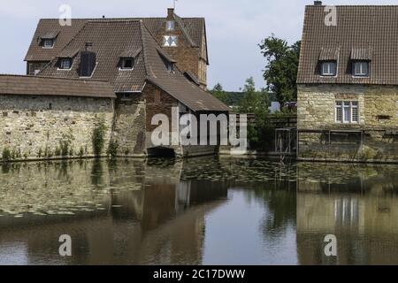 Château de Kakesbeck, Elvert, Lüdinghausen, région de Münster, Rhénanie-du-Nord-Westphalie, Allemagne Banque D'Images