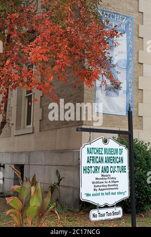 Musée Natchez d'histoire et de culture afro-américaines, Natchez, Mississippi, États-Unis Banque D'Images